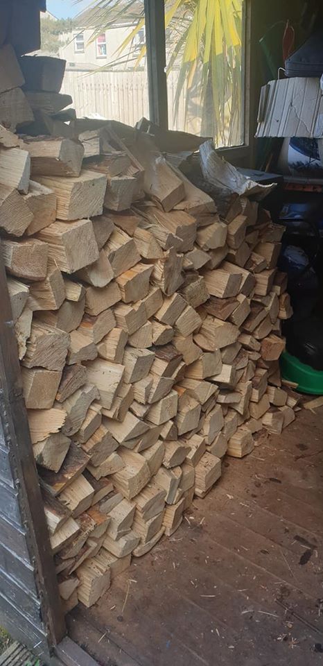 Stacked Firewood - 1.1m3 Supplied & Stacked